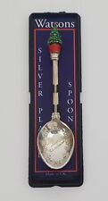 Merry Christmas Collectors Souvenir Watsons Silver Plate Spoon W.A.P.W. UK picture