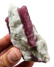 Pink Tourmaline Crystal in Quartz Natural Brazil 100 grams picture