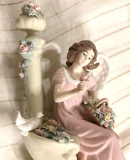 Members Mark porcelain Angel w/dove hand painted 13