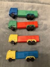 Pez Dispensers SLOVENIA Vintage Semi Truck No Feet Group of 4 picture