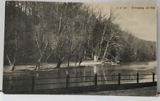 PA Driveway on the Wissahickon Creek c1908 Philadelphia to Chester Postcard I1 picture
