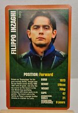 Filippo Inzaghi 2003-04 Top Trumps European Football Stars Card New/Mint Italy picture