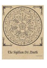 Sigillum Dei Aemeth Enochian Magick Parchment Page Poster Print (8.5x11