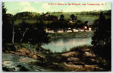 Antique Postcard - Pretty Scene on the Mohawk - near Schenectady New York picture