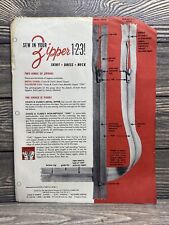 Vintage Coats & Clarks 1963 Pamphlet Sew In Your Zipper 1-2-3 Instructions￼￼ picture