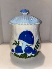 Mid Century Modern Arnel's Pottery Mushroom Cookie Jar Boho Hippie Psychedelic picture