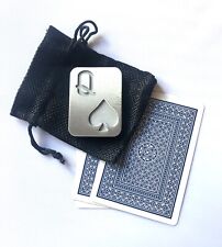 Queen Of Spades Poker Card Guard Protector, With Storage Bag picture