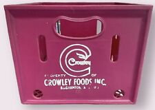 Vintage Purple Crowley Foods, Inc. Milk Crate Binghamton NY 13