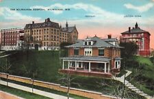 Postcard The Milwaukee Hospital Rectory Layton Home Invalids Wisconsin WI DB picture