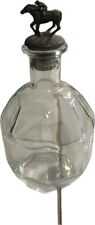 Vintage Glass Blanton's Bourbon Decanter With Jockey And Horse Stopper 8