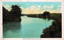 Ionia MI View on Grand River 1925 picture
