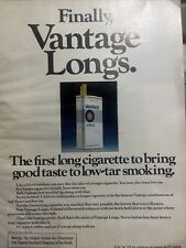 1978 Vantage Longs Cigarettes Ad - Finally . Vintage Magazine Print Ad picture