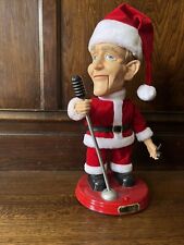 Bing Crosby Singing Sings Christmas Songs Santa Claus Animated Doll Figure  picture