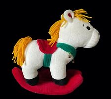 Vintage STUFFINS Rocking Horse Christmas Plush Stuffed Animal Toy Large Size 11