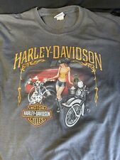 Vintage Harley Davidson T Shirt Pat Rogers Speedway Concord NC 3XL Fire Girl Dal picture