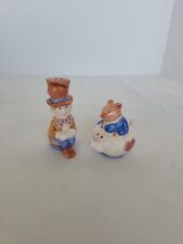 Vintage Applause Alice in Wonderland Salt and Pepper Shakers - Tea Time Theme picture