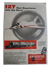1954 GM New Departure Ball Bearings F4D SKYRAY Jet Westinghouse J-40 Engine Ad picture