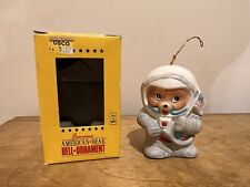 Vtg Giftco Famous American Bears Bell Christmas Ornament NASA Astronaut w Box picture