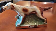 Vtg 1974Ezra Brooks Hunting Dog Whiskey Decanter Heritage China EMPTY See Pics picture