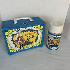 E-318 VINTAGE 70'S THERMOS BEAUTIFUL BARBIE LUNCHBOX + THERMOS  picture