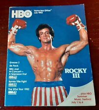 VINTAGE  HBO GUIDE JULY 1983 ROCKY 3 CLEAN EX SHAPE SYLVESTER STALLONE picture