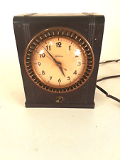 Vintage Warren Telechron Lamp Timer Clock, Bakelite Case, Bad Cord, Parts Only picture