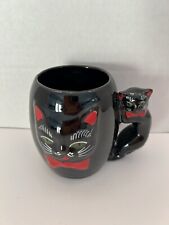 Vintage Shafford Black Cat Mug picture