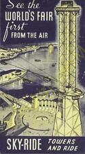 Vintage Brochure See the Worlds Fair First from the Air Skyride Towers 1933 1934 picture