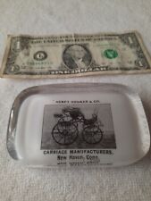 1880s Antique Paperweight  HENRY HOOKER Carriage Builder NEW HAVEN, CONNECTICUT  picture