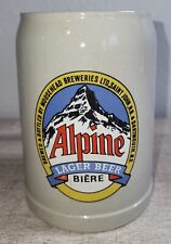 Alpine Lager Beer Moosehead Breweries Austria West Germany Stein Stoneware Mug picture
