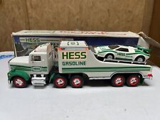 Hess Trucks Vintage 1991 Toy Truck and Racer in Original Box lights work oil gas picture
