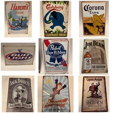 Fathers Day Gift For Dad Lot Of 30 Beer & Bar Liquor Signs  Random Pick Read picture