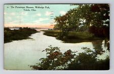 Toledo OH-Ohio, Scenic, Maumee, River, Walbridge Park, Vintage Postcard picture