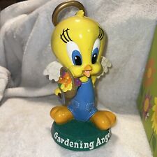 Vintage 1998 Warner Bros Studio Store Tweety Bird Gardening Statue  Yellow Nwbox picture