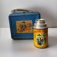 1952 Hopalong Cassidy Lunch Box & Thermos * Vintage * Lunchbox tin kit pail picture