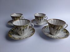 Tea set 8 pieces cups and saucers made by LFZ, USSR vintage 1970s. picture
