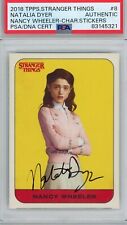 Natalia Dyer Nancy Wheeler 2018 Stranger Things Character #8 RC Autograph PSA picture