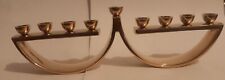 Nine Candle Brass Menorah picture
