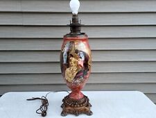 Antique Parlor Banquet GWTW Kerosene Oil Lamp c1890s ELECTRIFIED Gorgeous picture