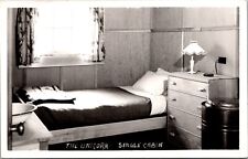 Real Photo Postcard Single Cabin, The Unicorn Ship Interior Canada picture