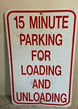 Vintage 2 Parking Signs - UNLOADING ZONE & RESERVED PARKING Both 18