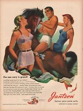 1948 Jantzen Bathing Swim Suits Lastex Yarn Horse - Vintage Print Advertisement picture