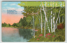 Postcard Greetings from Edinboro Lake in Edinboro, PA picture