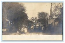 c1905 Horse Carriage House Church Littlecompton RI RPPC Photo Antique Postcard picture