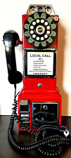 Retro pay phone: Crosley Red 1957 Replica With Coin Bank And Key  (Clean) picture