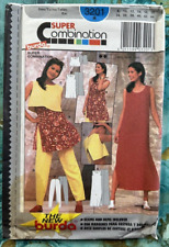 Burda 3201 Pattern Super Combo Dress Top Pants Sizes 8 to 18 Uncut OOP Vintage picture