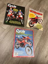 Vintage Cycle magazines/Honda red riders 70's cover boys/Marty Smith MXer picture