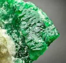 144Ct. Beautiful Top Green Emerald Crystals on Matrix From Swat, @Pakistan. picture
