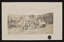 Early RPPC of Horse Team and Farmers. Washtucna, Washington. C 1910's  picture