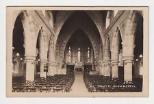 UK WORCESTERSHIRE BROMSGROVE REAL PHOTO ALL SAINTS CHURCH INTERIOR CIRCA 1910. picture